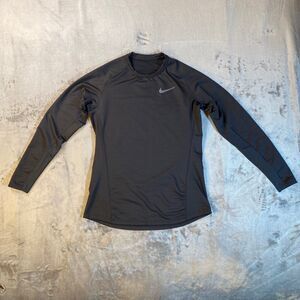 Nike Black Activewear Men's Dry-Fit, Long Sleeve, Stretch, Medium, C-3